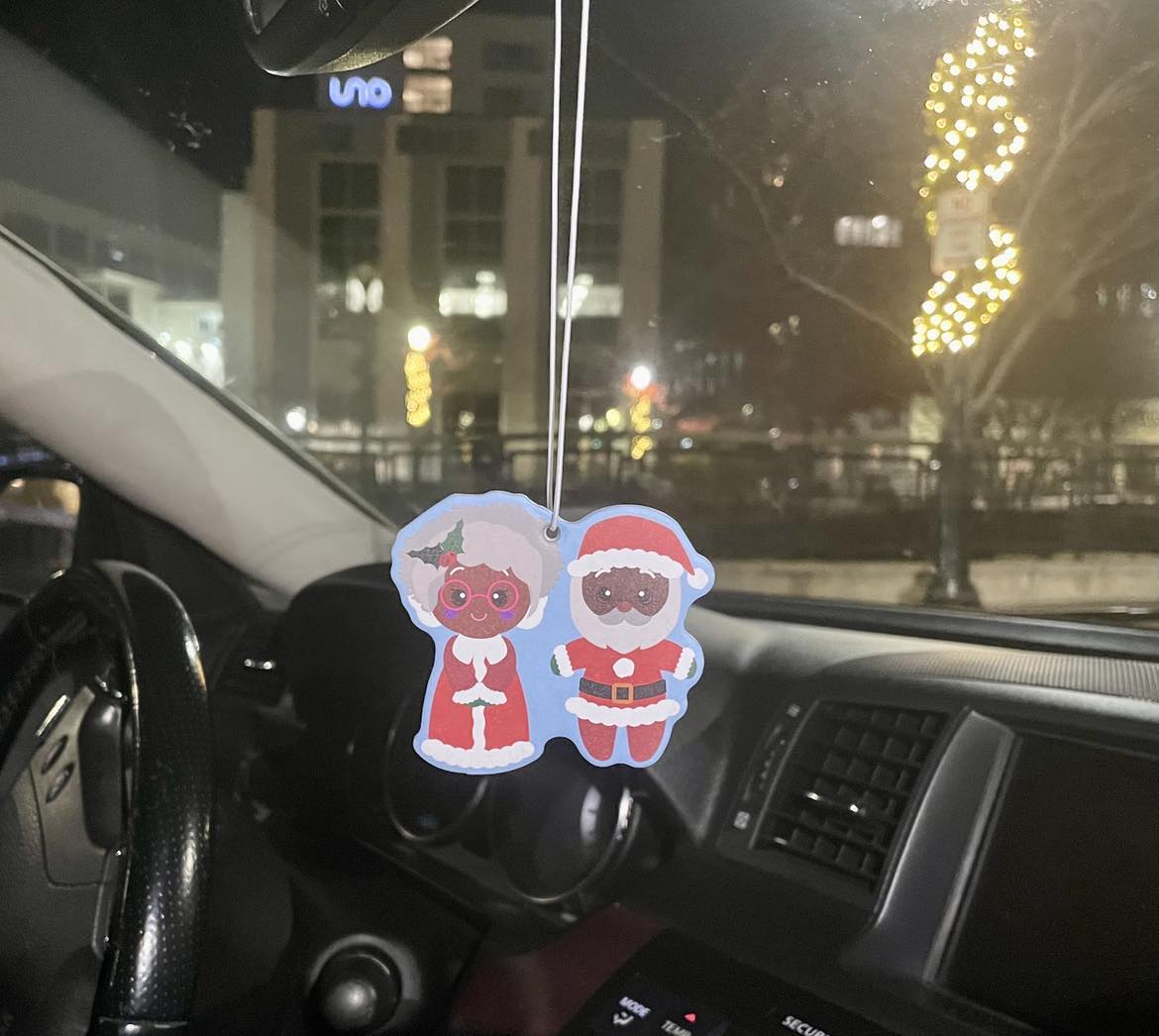 Mr. & Mrs. Claus holiday car air freshener